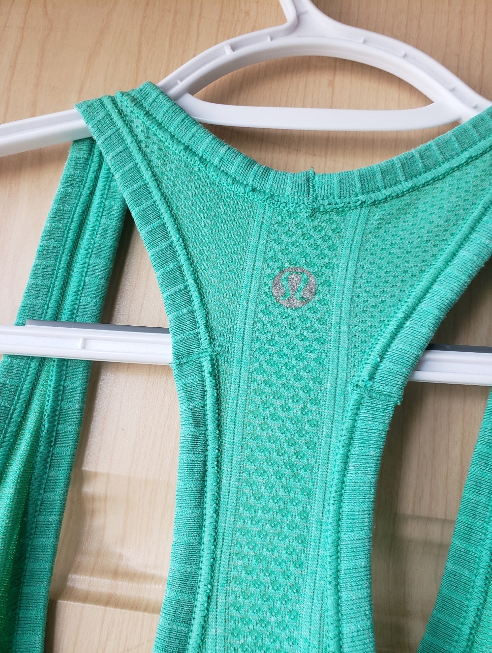 Seamless Green Racerback Tank Top - Picture 7 of 8
